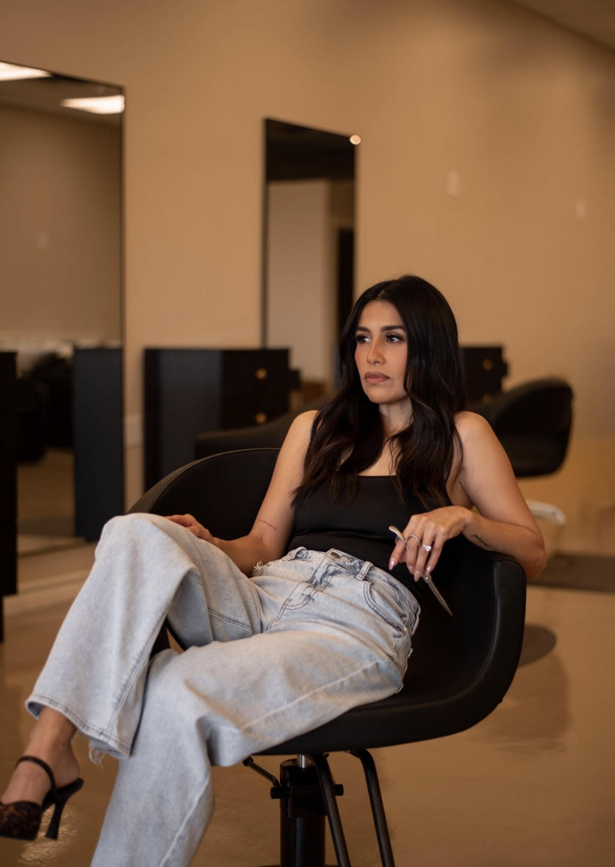 Stylist editorial shot